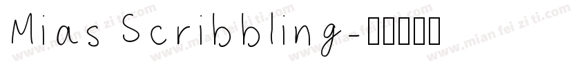 Mias Scribbling字体转换